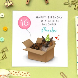 Personnalisé carte d'anniversaire tout âge-girafe-fille-nièce ** envoi gratuit ** 