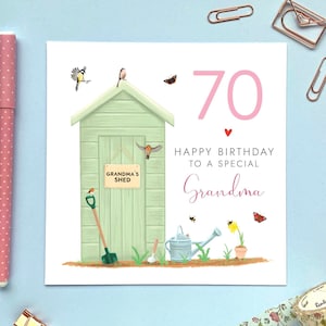 Personalisierte In The Garden Geburtstagskarte für jedes Alter |  Mama, Mama, Mam, Nan, Nana, Nanny Oma, Oma Ur Gran | 60er 70er 80er 90er