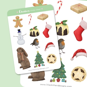 Weihnachten Sticker Bogen | Briefpapier, festlich, festlich, Weihnachten, Briefpapier | Sammelalbum, Planer, Tagebuch, Bullet Journal | ARTIKEL-Nr. ST006