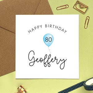 80e anniversaire personnalisée | 80 ans aujourd'hui, Jalon important, Joyeux 80e anniversaire, Pour lui, Homme, Ami, Papa, Mari, Frère, Oncle