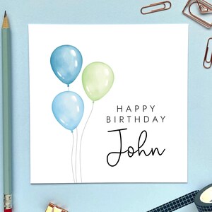 carte d'anniversaire personnalisée | pour lui, homme, garçon, mari, collègue, fils, petit-fils, neveu, père, ami, frère, petit ami, oncle, homme