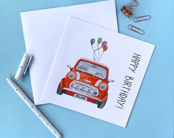 Dad Brother Husband Son Boys Personalised Classic Campervan Birthday Card