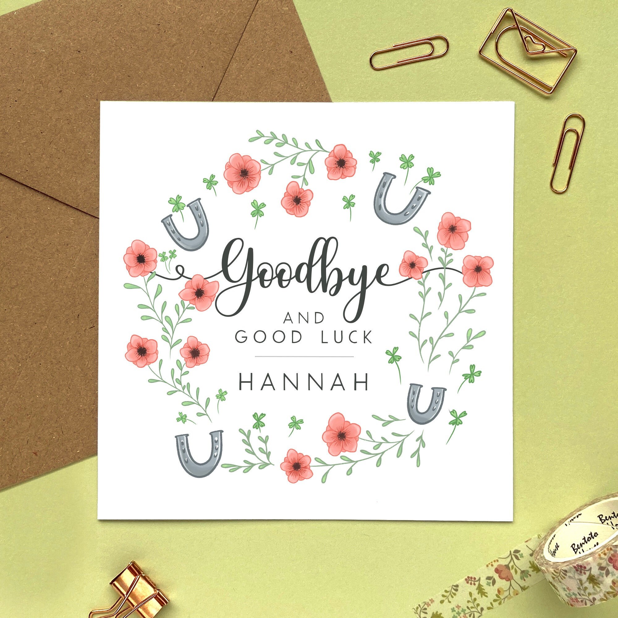 Cute Goodbye Card - Etsy