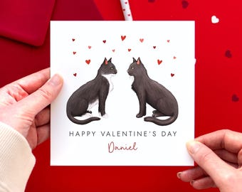 Personalised Choose the Cats Valentine's Day Card | For Him, Her, Husband, Wife, Partner, Fiancé, Fiancée, Boyfriend, Girlfriend, Cute