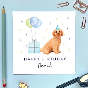 d'anniversaire personnalisée de chien Cockapoo | Pour lui, père, frère, neveu, petit-fils, gendre, oncle, homme, cousin, petit ami, mari
