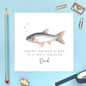 Fisch-Vatertagskarte für Papa, Daddy, Opa, Pops, Opa, Opa, Opa, Urgroßvater, Fischer, Fischer, Angeln