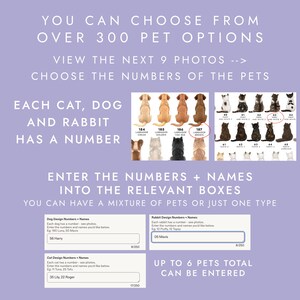 Personalised Pets Birthday Card for Daddy, Dad Card from Cat and Dog | Over 300 Options image 3