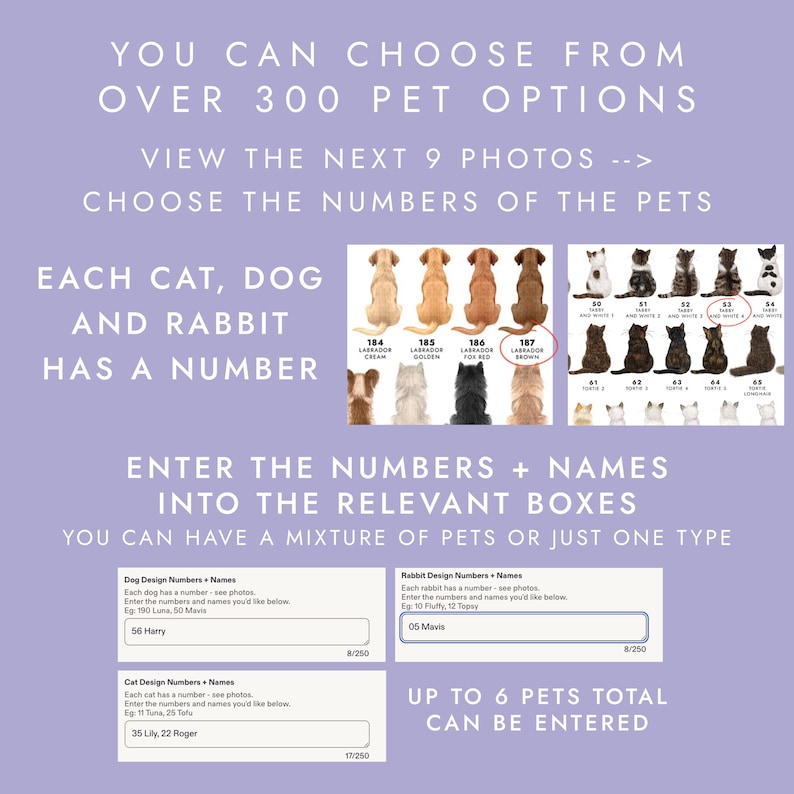 Personalised Pets Birthday Card for Daddy, Dad Card from Cat and Dog | Over 300 Options image 3