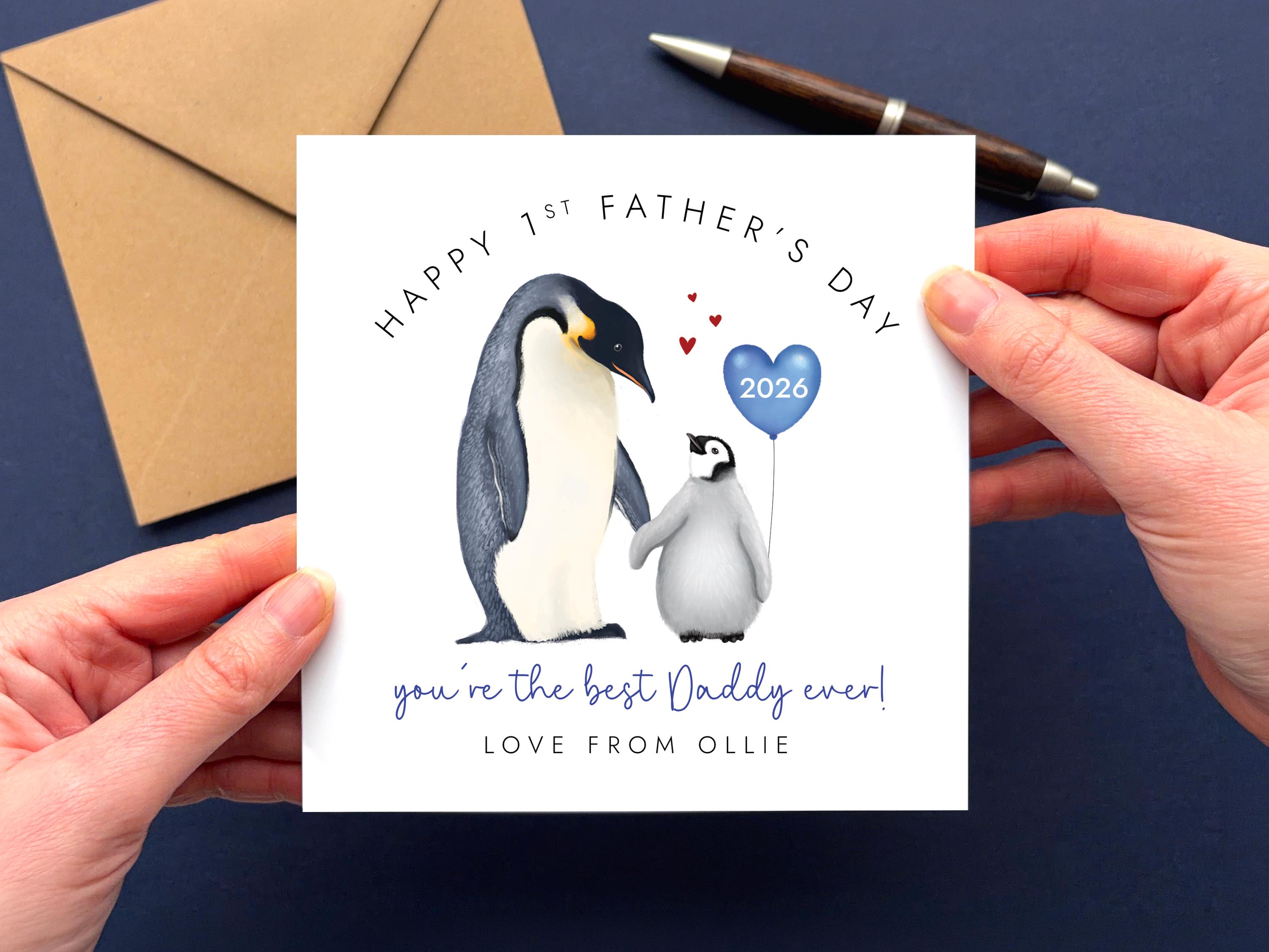 Personalised 1st Father's Day Card for Grandad | First Fathers Day