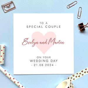 personnalisée le jour de votre mariage | Félicitations, juste marié, pour couple spécial, amis, M. et Mme, Mme et Mme, jeunes mariés