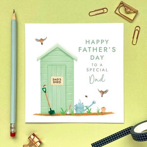 Carte de fête des pères pour papa, père, grand-père, grand-père, arrière-grand-père, grand-père, papa, papa, grand-père, grand-père, jardin, personnalisé, nom