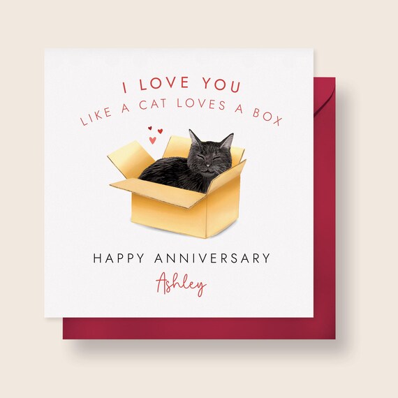 UK Greetings Carte D'anniversaire De La Part Du Chat - Pour Lui/elle