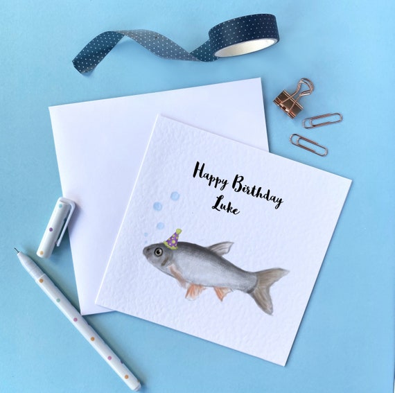 Personalised Birthday Card for FISHERMEN-ANGLERS-FISHING any name etc....!