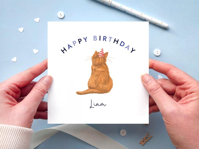 Personalised Choose the Cats Birthday Card for Him or Her | Son, Grandson, Nephew, Dad, Daughter, Granddaughter, Niece, Mum image 7