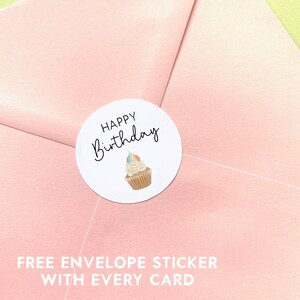 Personalised Unicorn 5th Birthday Card, Girl Birthday Card, Card For 5 - View #2