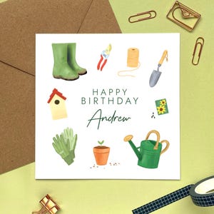 d'anniversaire jardinage personnalisée pour lui | Homme, papa, mari, petit ami, oncle, beau-frère, fils, petit-fils, neveu, cousin, collègue