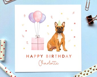 Artery8 Grußkarte Retro Rainbow English Bulldog – Blanko Innen, 17,5x12,5 Cm, Hochwertiges Papier