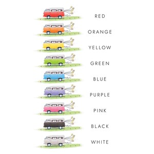 Personalised Camper Van Wedding Card | Just Married Card | Congratulations Card for Mr and Mrs | Card for Newlyweds | For Special Couple image 3