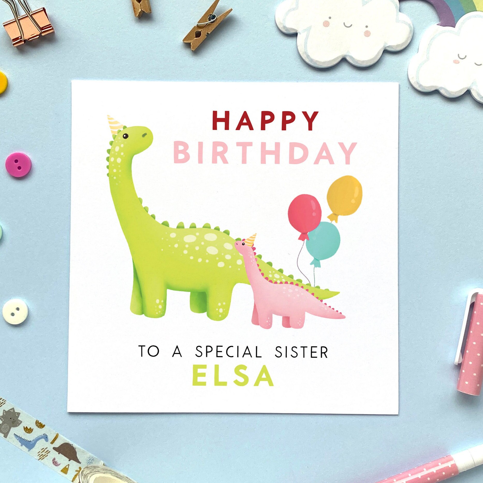 Llavero personalizado dinosaurio - Detalle cumpleaños infantil - Miss  Saturday