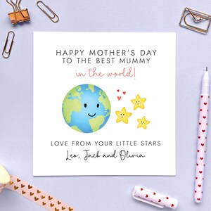 Carte de vœux personnalisée pour la meilleure maman du monde | Maman, Maman, Maman, Maman, Mamie, Grand-mère, Grand-mère, Mamie, Nounou, Grand-mère, À partir de 3 enfants