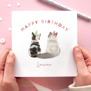 Personalised Choose the Cats Birthday Card for Him or Her | Son, Grandson, Nephew, Dad, Daughter, Granddaughter, Niece, Mum image 2