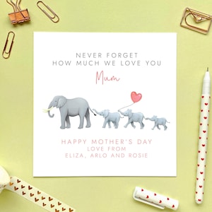 de fête des Mères personnalisée éléphants pour maman | Maman, maman, maman, maman, maman, grand-mère, grand-mère, grand-mère, grand-mère, grand-mère, arrière grand-mère