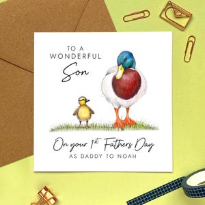 1ère carte de fête des pères pour son fils, première fête des pères pour son mari, gendre, beau-frère, petit-fils, neveu, lui, comme un papa, nouveau père, papa