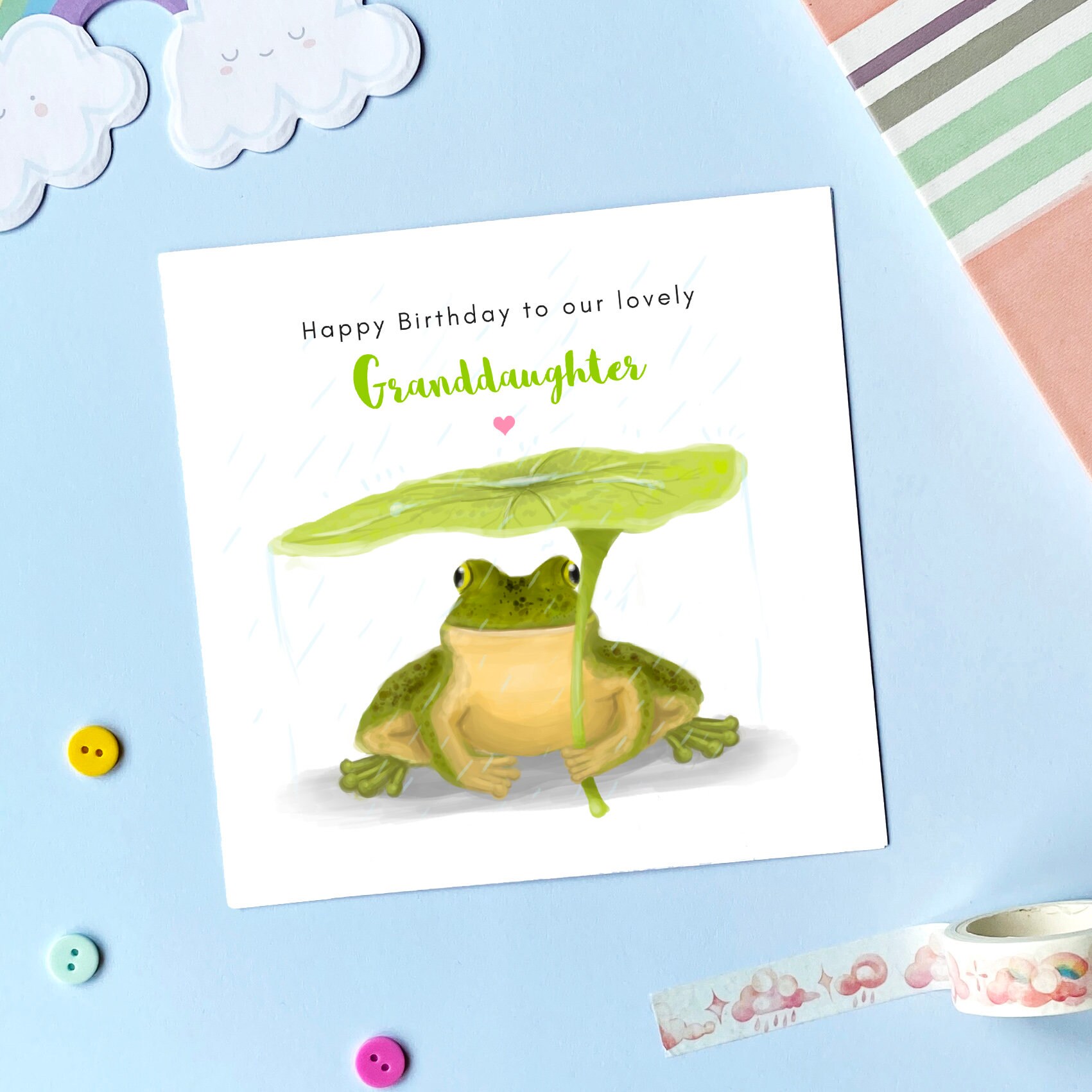 Personalised Frog Birthday Card Cute Frog Card Funny | Etsy
