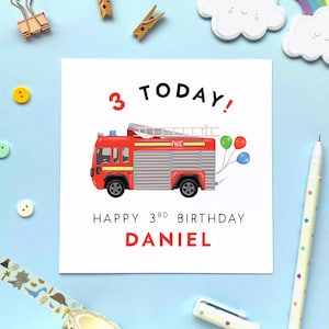 Carte d'anniversaire personnalisée pour garçon, fils, petit-fils, frère, neveu, enfant, enfant, bébé, enfant en bas âge, troisième garçon, 3 ans aujourd'hui