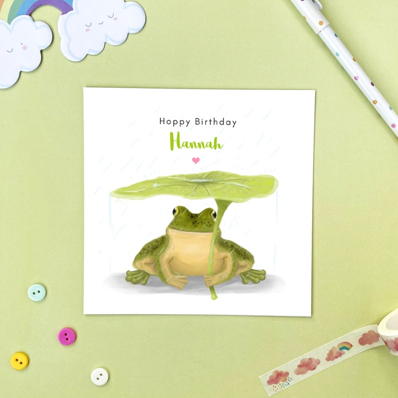 personalised-frog-birthday-card-cute-frog-card-funny-etsy