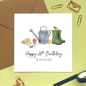 de jardin personnalisée pour son 60e anniversaire de jardinage | Ami, beau-père, frère, oncle, grand-père, grand-père, voisin, papa, mari, soixante