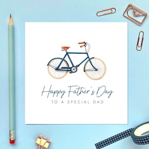 Fahrrad-Vatertagskarte für Papa, Daddy, Pops, Poppa, Opa, Uropa, Großvater, Gramps, Grampy, Opa, Opa, Vater Radfahren
