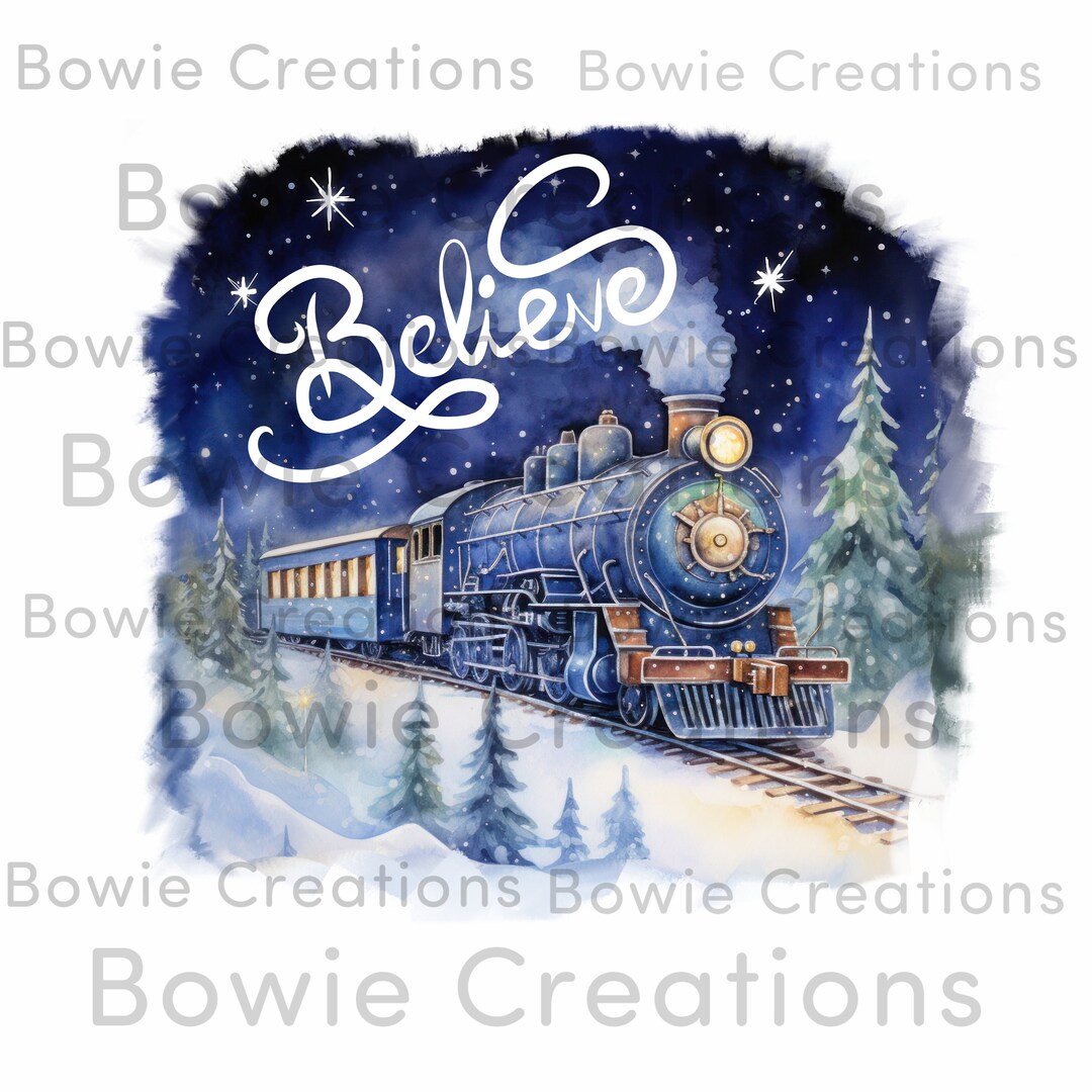 North Pole Christmas Train PNG Clipart, Believe in the Magic of ...