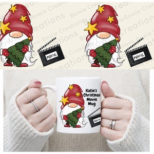 Wigilia gonk gnom film oglądanie kubek opakowanie sublimacja projekt png plik clipart