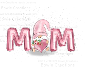 Mothers Day Gonk Png, Mothers Day Gnome PNG, Mum Gonk, Mom Gnome Sublimation Clipart