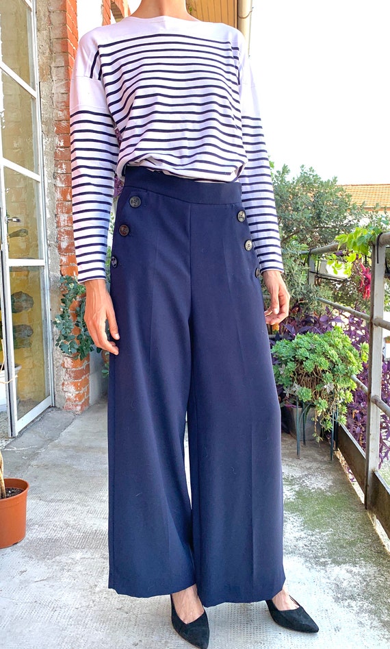 Sailor blue pants - marine style