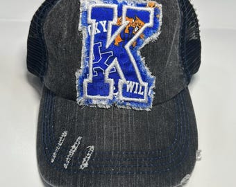 Kentucky Wildcats | Go Big Blue| Distressed Patch Baseball Caps