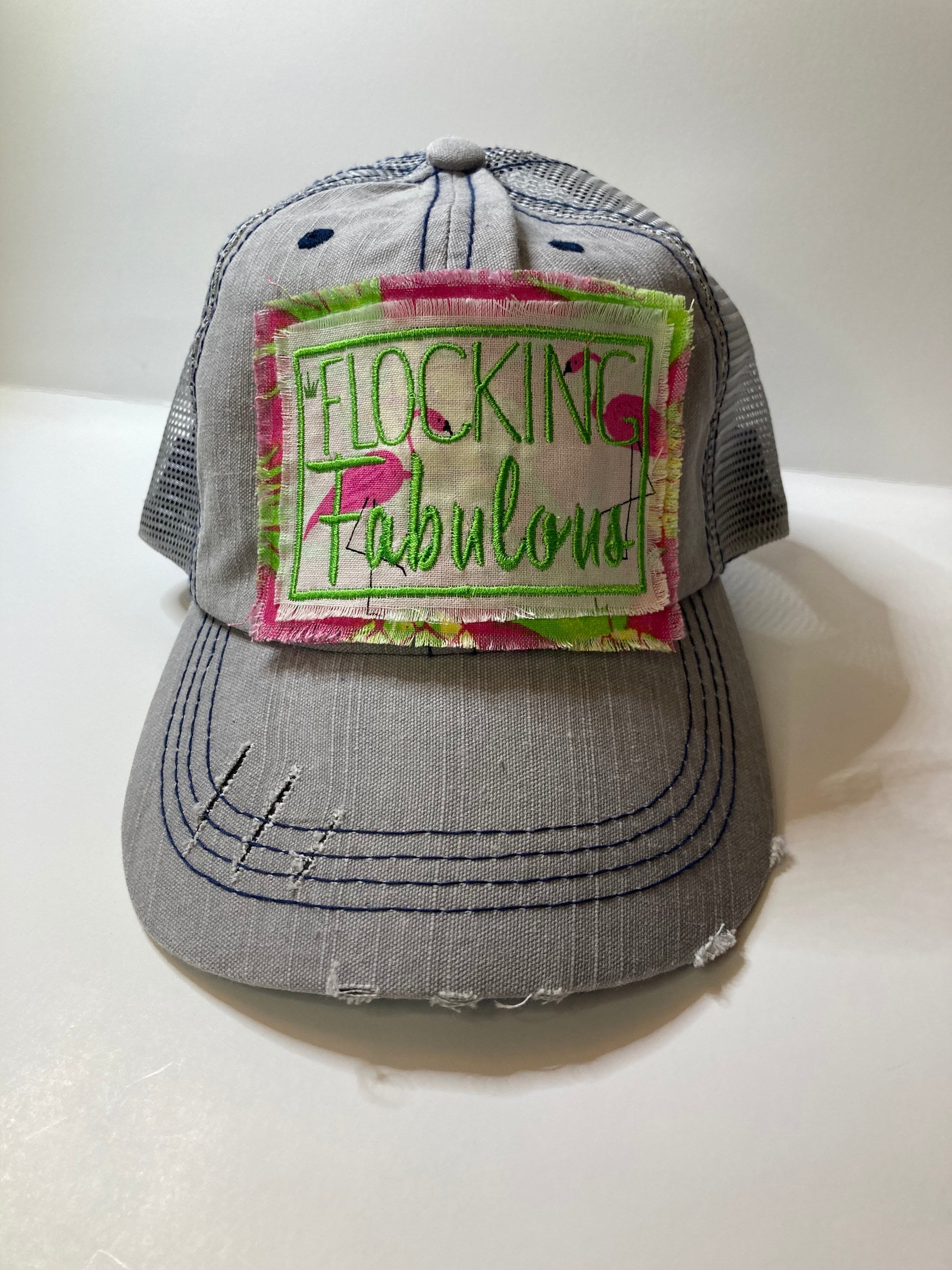 Distressed Patch Baseball Caps Etsy