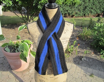 Thin Blue Line Awareness Scarf