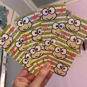 Kawaii Green Frog Book Lover Bookmark