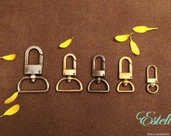 Flat Swivel Snap Hooks: High-End Purse Making Supplies