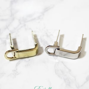 2pc 20mm Correa Conector Soporte de mango Soporte de cadena Puente Hebilla Conector Bolso de mano Suministrado Calidad Hardware de alta gama