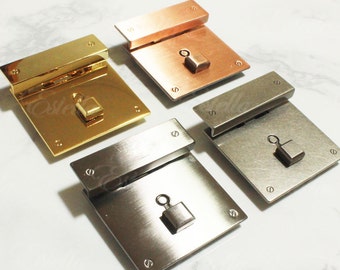 Square Latch Lock: High-End Handbag Closure