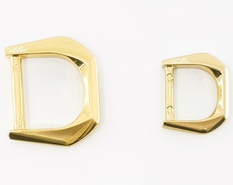 Luxury D-Rings: High-End Bag Making Supplies (2pcs)