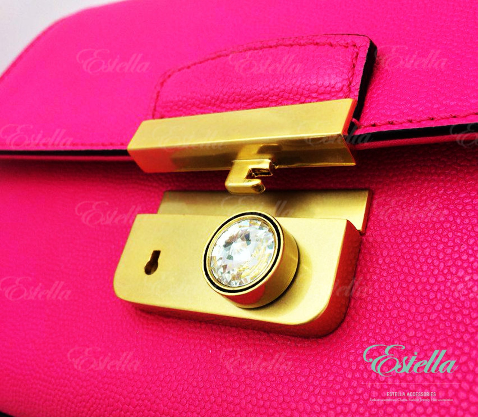 Handbag Lock Closure Push Lock Latch Lock Bag Lock Swarovski High End Etsy Sweden
