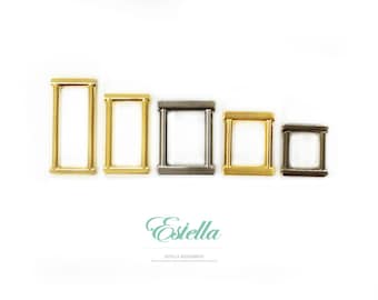 Rectangular Zinc Ring Buckle: High-End Strap Connector Set