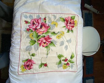Vintage Linen Handkerchief