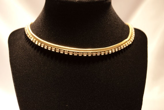Vintage Rhinestone Choker Necklace