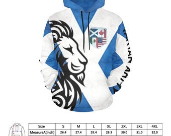Men's Scotland Football Hoodie – All Over Print World Cup 2026