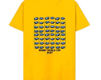 2027 Rugby World Cup - Stadiums Pure cotton short sleeved T-shirt